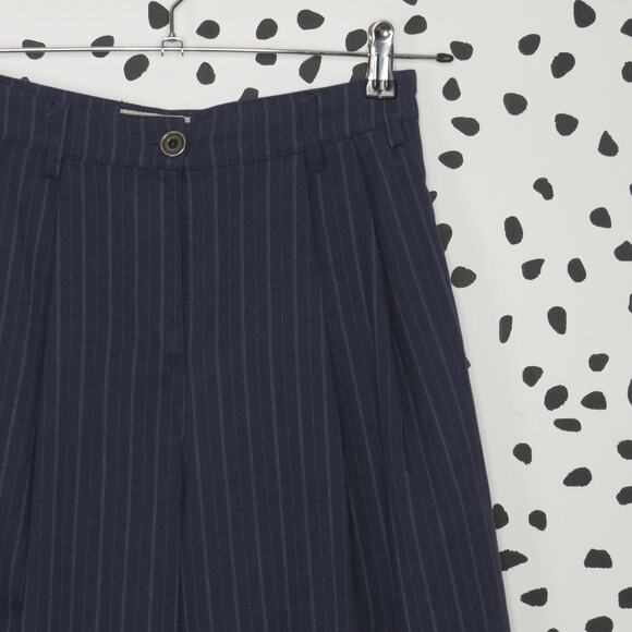 Urban Outfitters Navy Pinstripe Trousers - Picture 4 of 9